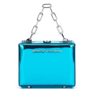 Authentic Brandon Blackwood Metallic Blue MINI Kendrick Trunk!!